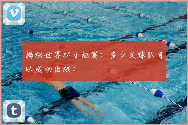 揭秘世界杯小组赛：多少支球队可以成功出线？